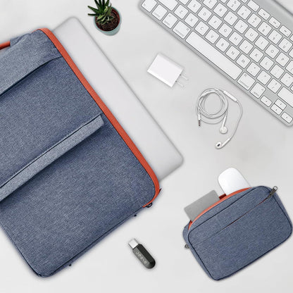 Voova Laptoptasche 15 15.6 16 Zoll Dunkelgrau MacBook Hülle Zubehörtasche