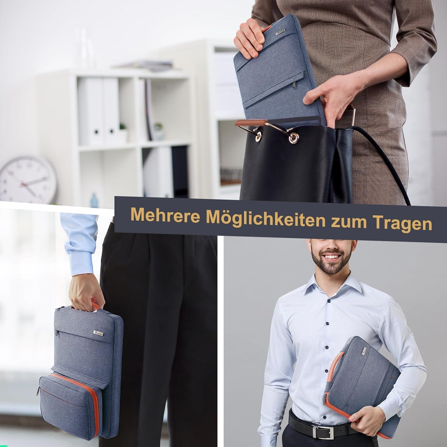 Voova Laptoptasche 15 15.6 16 Zoll Laptophülle MacBook Hülle
