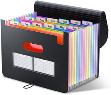 A4 Dokumentenmappe 12 Fächer Sortiermappe Organizer mit Gummizug
