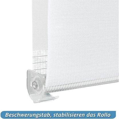 Rollos Plissee ohne Bohren Doppelrollo Klemmfix 40x130cm