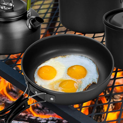Odoland Camping Geschirr Set 29-teilig Outdoor Kochgeschirr