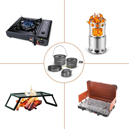 Odoland Camping Geschirr Set für 6 Personen - Outdoor