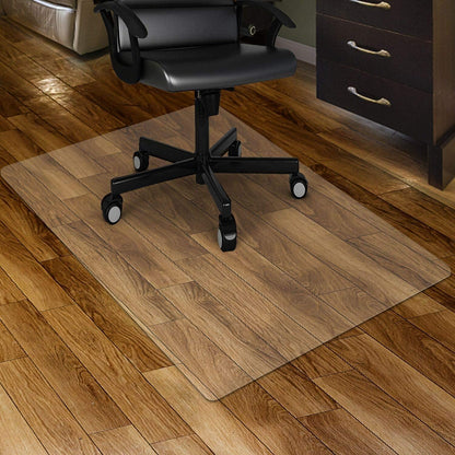 Transparente Stuhlmatte für harte Böden 76x120 cm Büro Zuhause