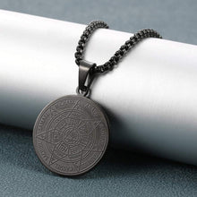 Halskette Herren 7 Erzengel Siegel Medaille Edelstahl