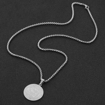 AFSTALR Halskette Herren 7 Erzengel Siegel Talisman Amulett Edelstahl Solomon Schmuck Style5