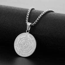 Halskette Herren 7 Erzengel Siegel Edelstahl Amulett