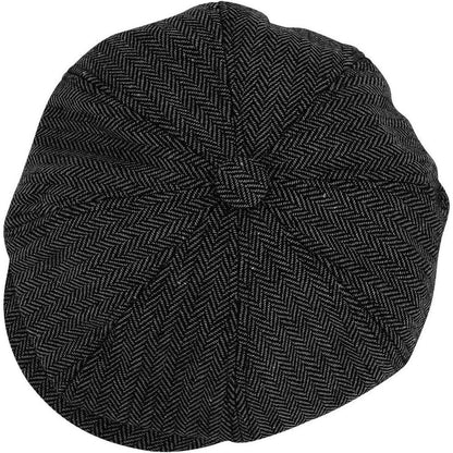 Schiebermütze Herren Sommer 1930s Tweed Hut Kaffee Farben