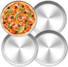 Pizzablech Set Rund Edelstahl Pizzaform Backblech Ofen 26cm
