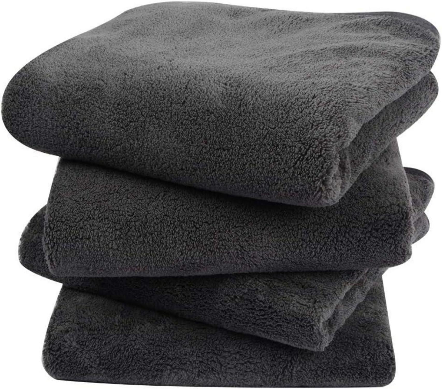 4er Pack Mikrofaser Handtuch Set Saugstarke Badetücher 40x76cm