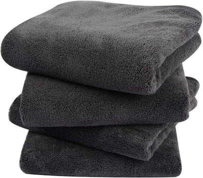 4er Pack Mikrofaser Handtuch Set Saugstarke Badetücher 40x76cm