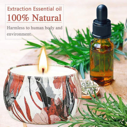 Duftkerzen Geschenkset 4x120g Aromatherapie Sojawachs Weihnachten Valentinstag