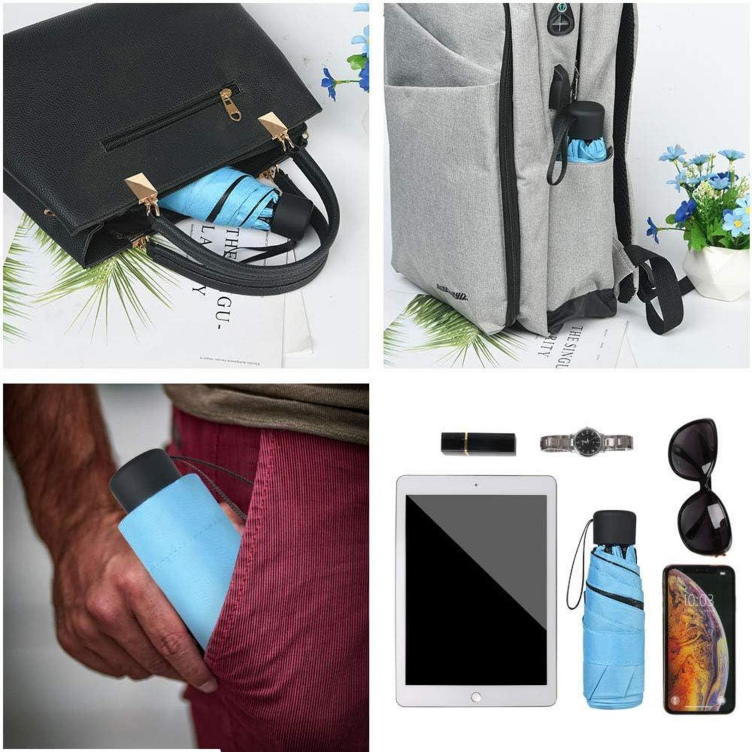 Mini Regenschirm Taschenschirm UV Sonnenschutz für Erwachsene und