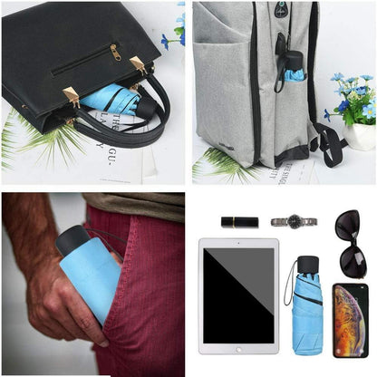 Mini Regenschirm Taschenschirm UV Sonnenschutz für Erwachsene und