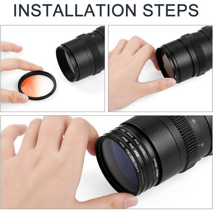 72mm Graduiertes Farbfilter-Set für DSLR Kameras