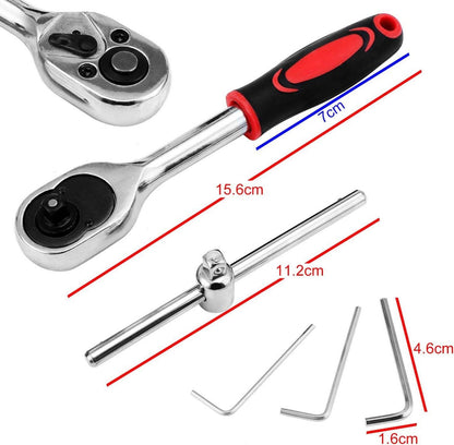 46-teiliger Steckschlüsselsatz 1/4 Zoll Drive