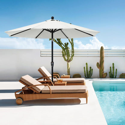 Sonnenschirm 230 cm Strandschirm UPF 50+ Wasser-, Winddicht Terrasse