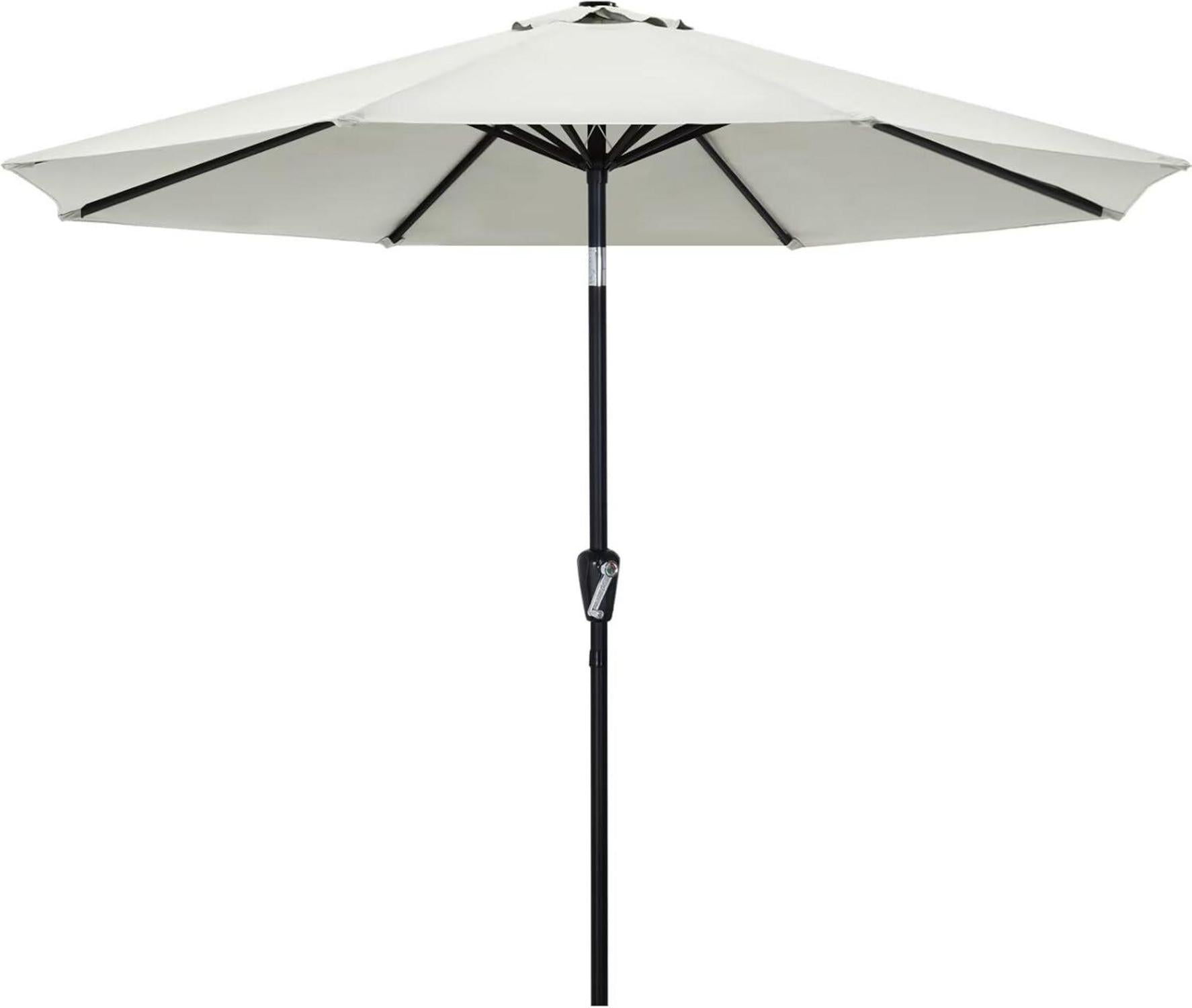Strandschirm 270 cm UPF 50+ wasser- und winddicht Hellbeige