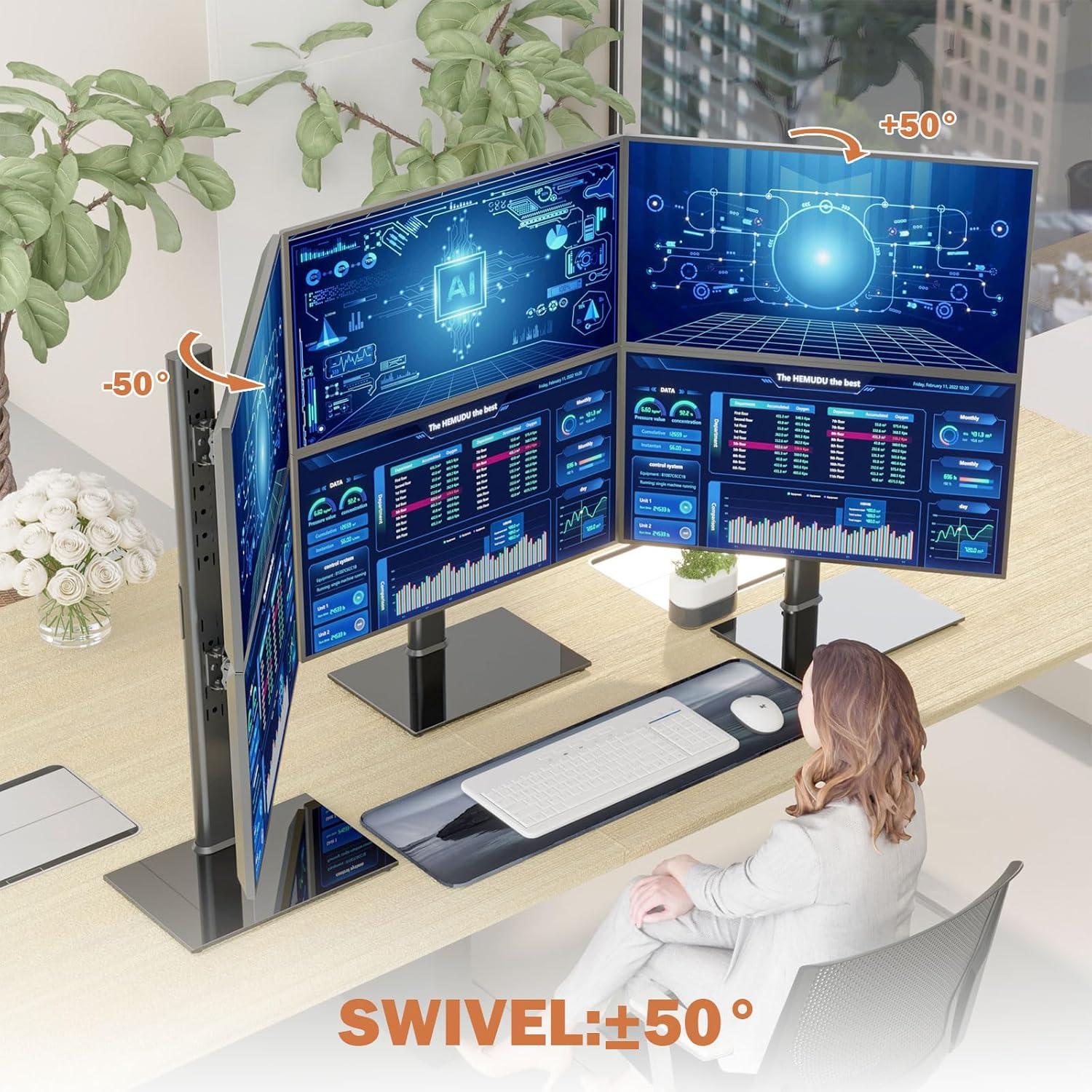 Dual Monitor Ständer für zwei 13-34 Zoll Bildschirme