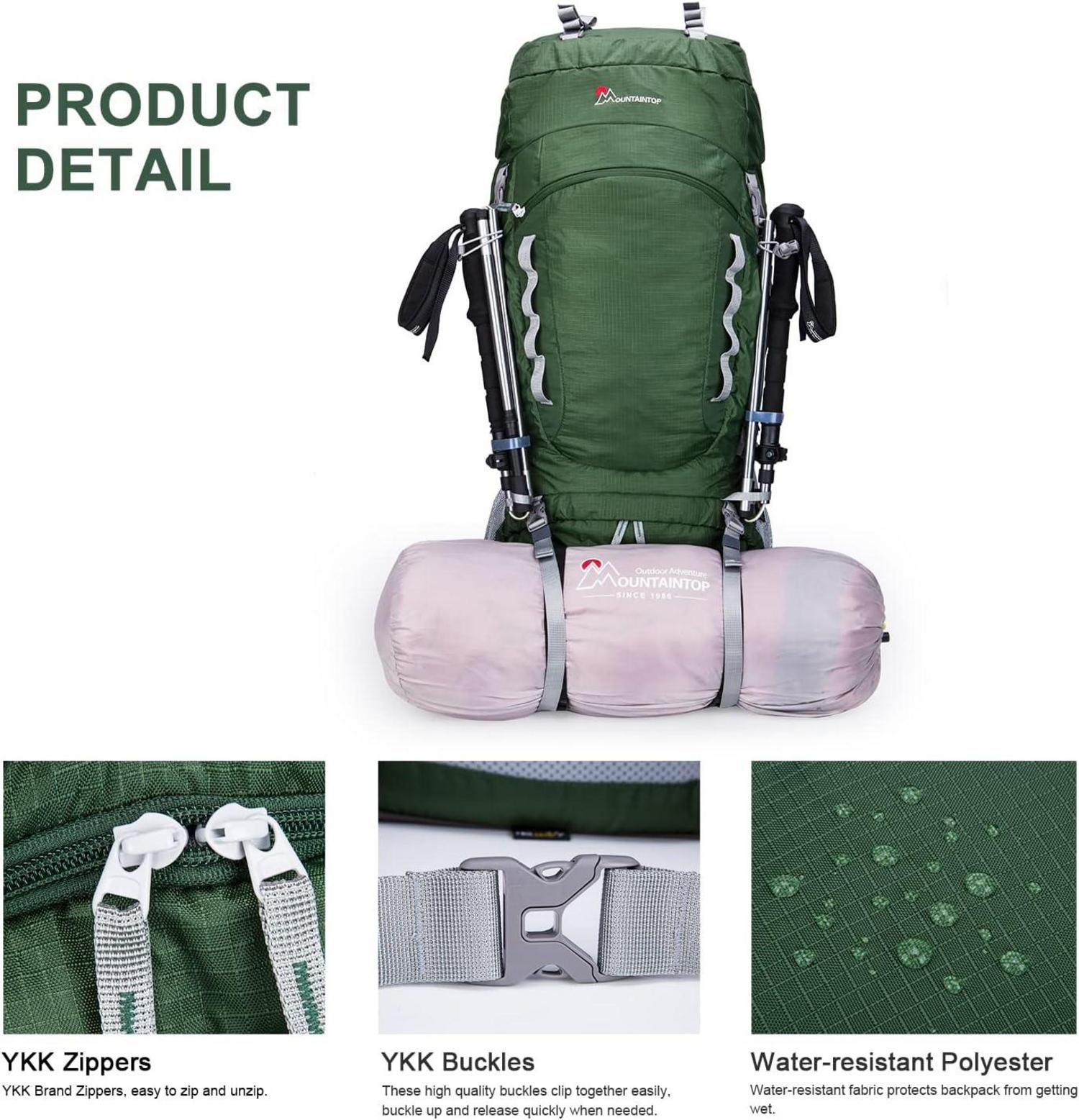 80L Trekkingrucksack Wanderrucksack für Herren Damen Outdoor Camping