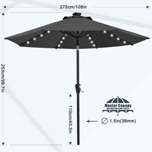 270 cm Sonnenschirm mit