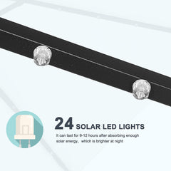 Sonnenschirm mit Solar-LED 230 cm Türkis