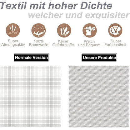 Bettwäsche 135x200 Grau Weiß Pusteblume Baumwolle 4teilig