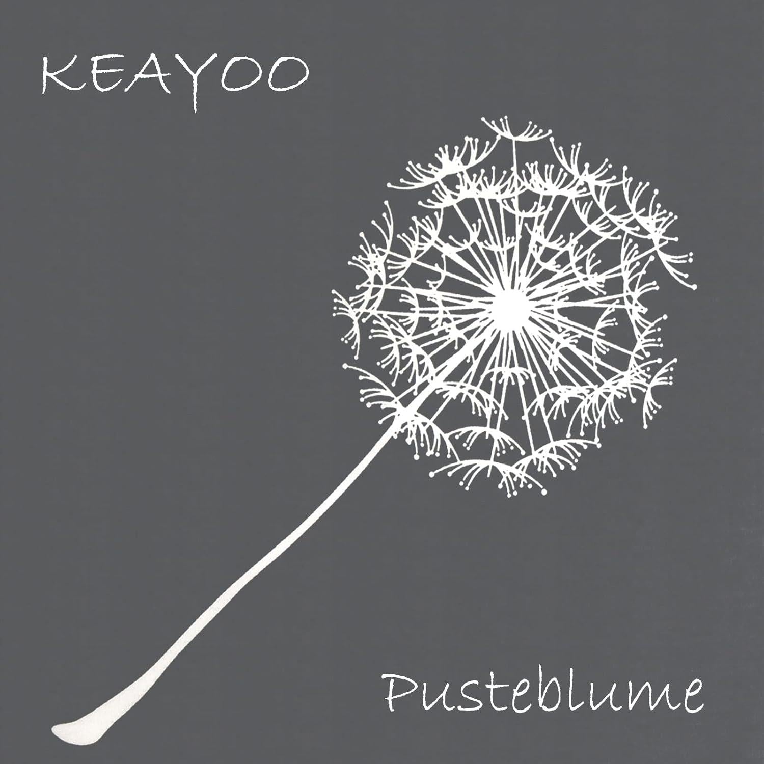 Bettwäsche Grau Weiß Pusteblume 100% Baumwolle Wendebettwäsche