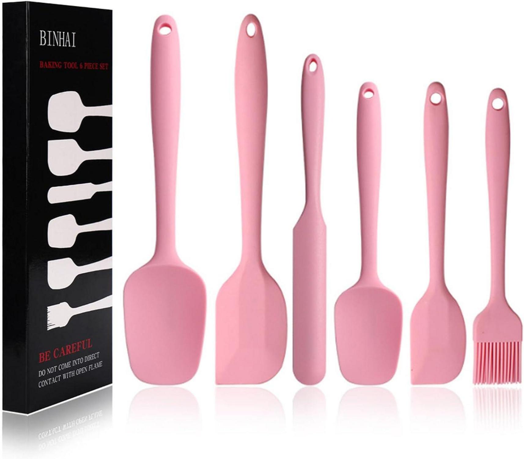 Silikon Spatel Set Antihaft 6-teilig Backen Kochen Mischen