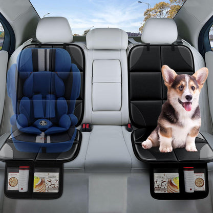 MHO+ALL Kindersitzunterlage 2 Stück ISOfix Sitzschoner Rutschfest Auto Kindersitz