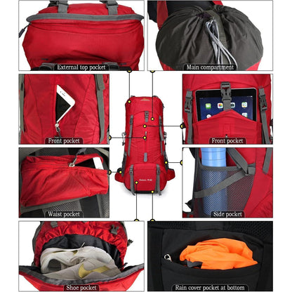 Doshwin 70L Rucksack Camping Trekking Wasserfest Leicht