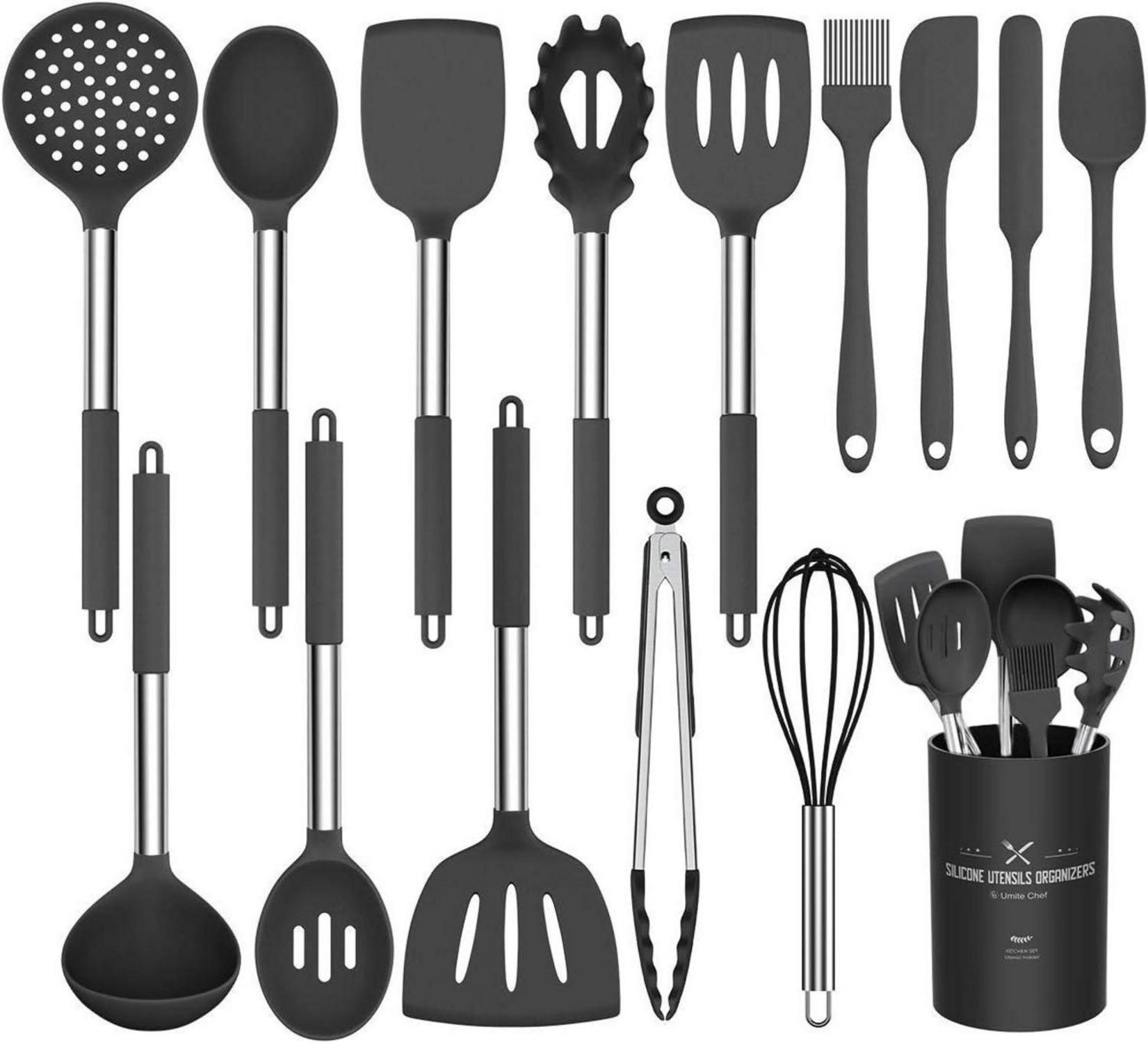 Küchenutensilien-Set Silikon 15-teilig hitzebeständig