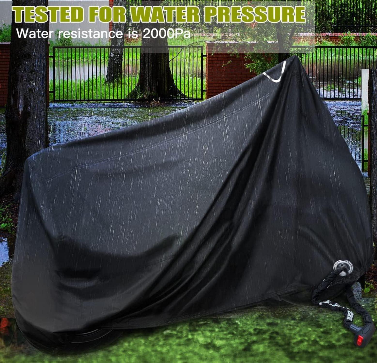 Fahrradabdeckung Wasserdicht Oxford-Gewebe Schlossösen PU 200x110x90CM