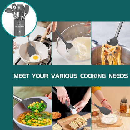 15-teiliges Silikon Küchenutensilien-Set hitzebeständig