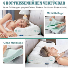 Höhenverstellbares Memory Foam Nackenstützkissen für