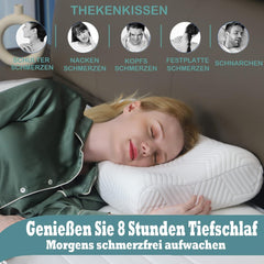 Höhenverstellbares Memory Foam Nackenstützkissen 2er Pack Blau 60x36cm