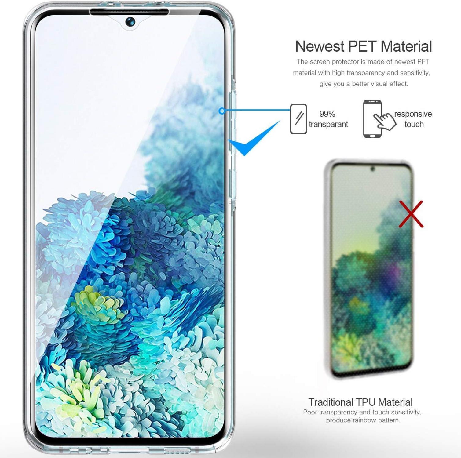 Samsung Galaxy S20 Plus Hülle 360 Grad Transparent Stoßfest Ultradünn