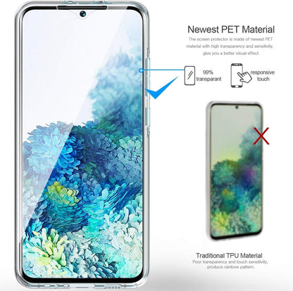 Samsung Galaxy S20 Plus Hülle 360 Grad Transparent Stoßfest Ultradünn