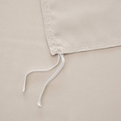 Bettwäsche 155x220cm Mikrofaser Beige 110g/m² mit Reißverschluss