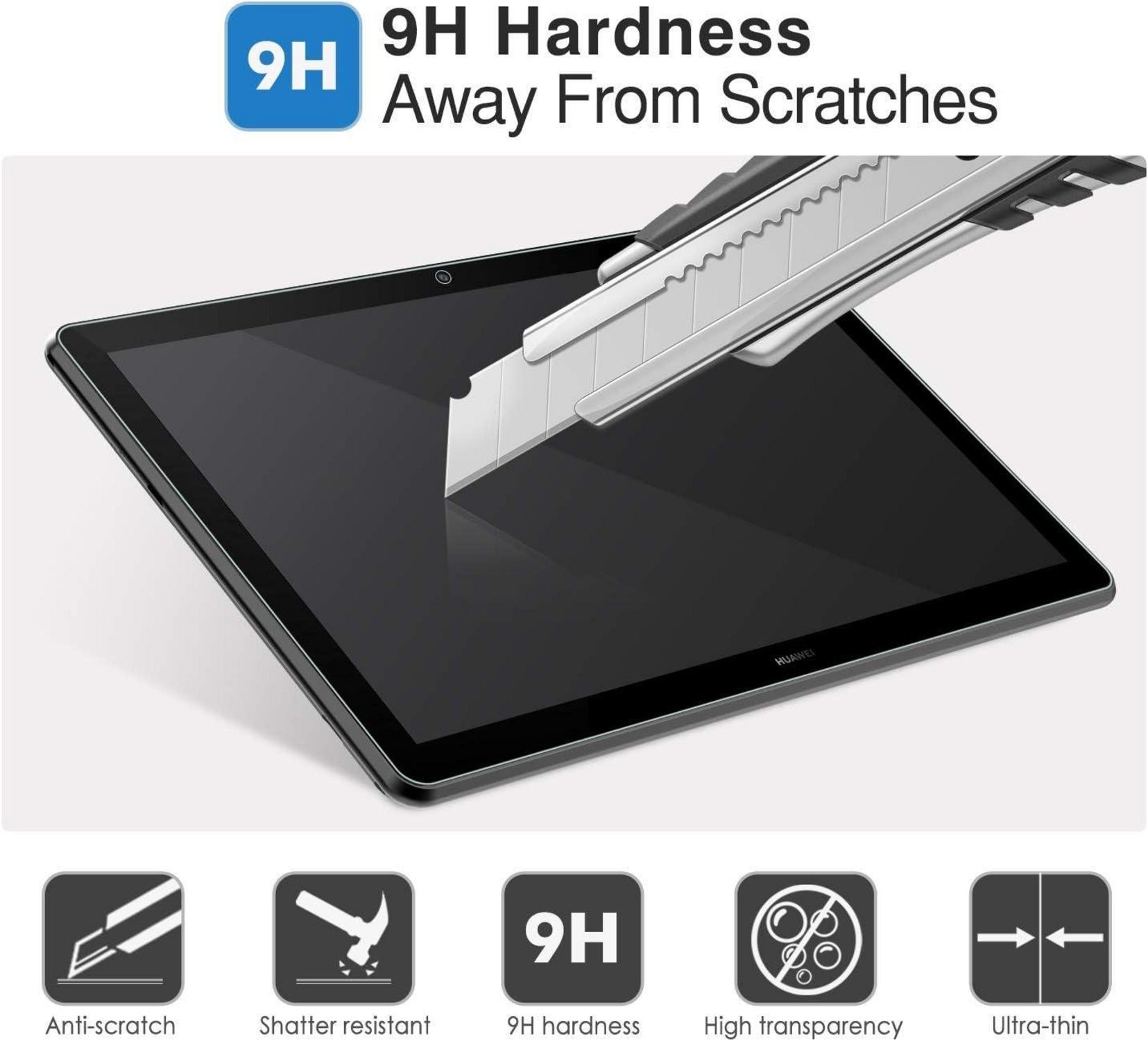 Huawei Mediapad T5 10 Panzerglasfolie 10.1 Zoll 2 Stück Tempered Glas