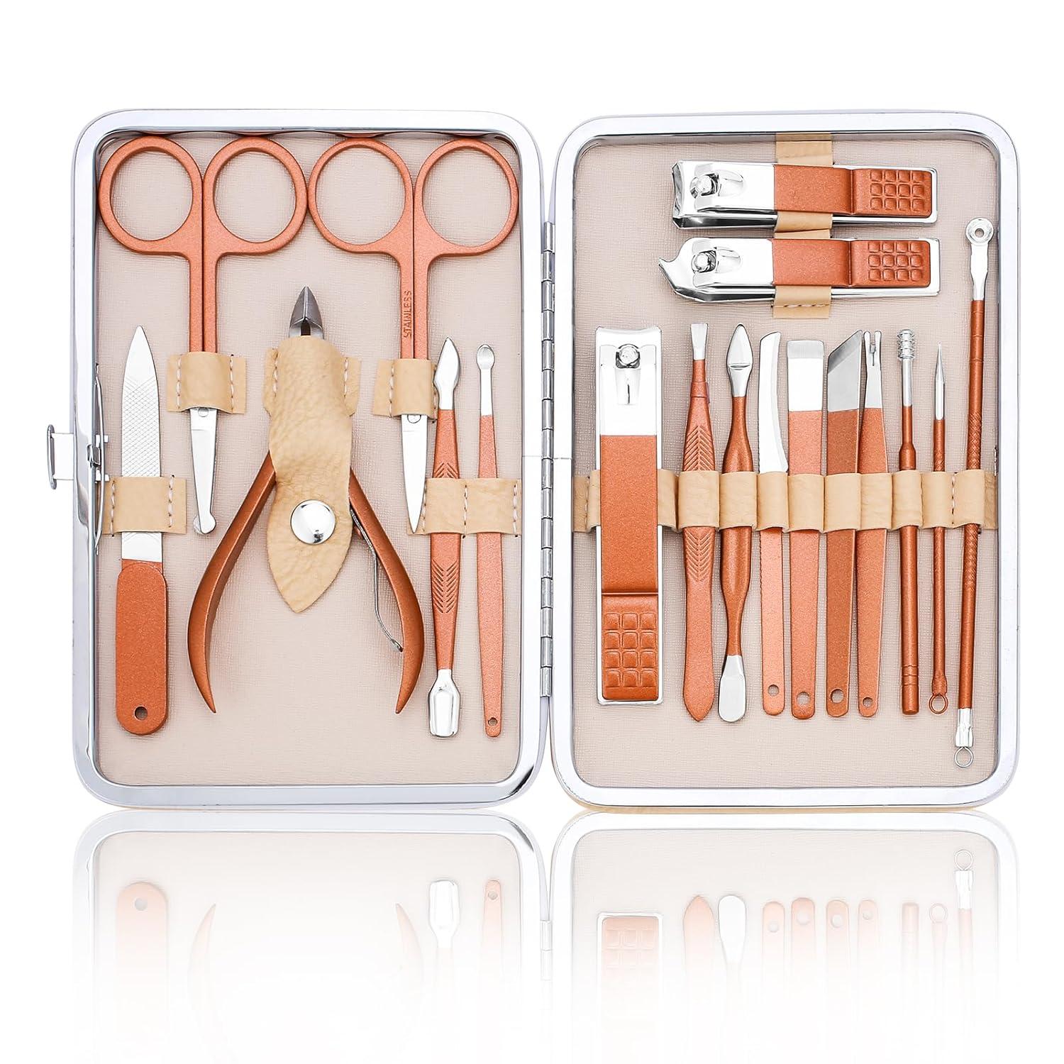 Maniküre Set Nagelknipser Fußpflege Nail Kit Punkte5