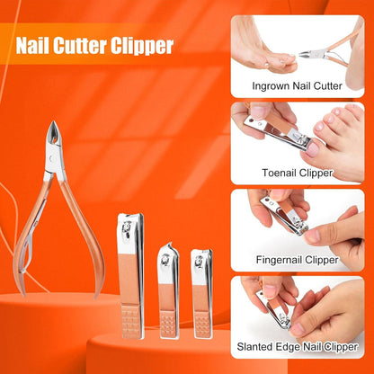 Maniküre Set Nagelknipser Fußpflege Nail Kit Punkte5