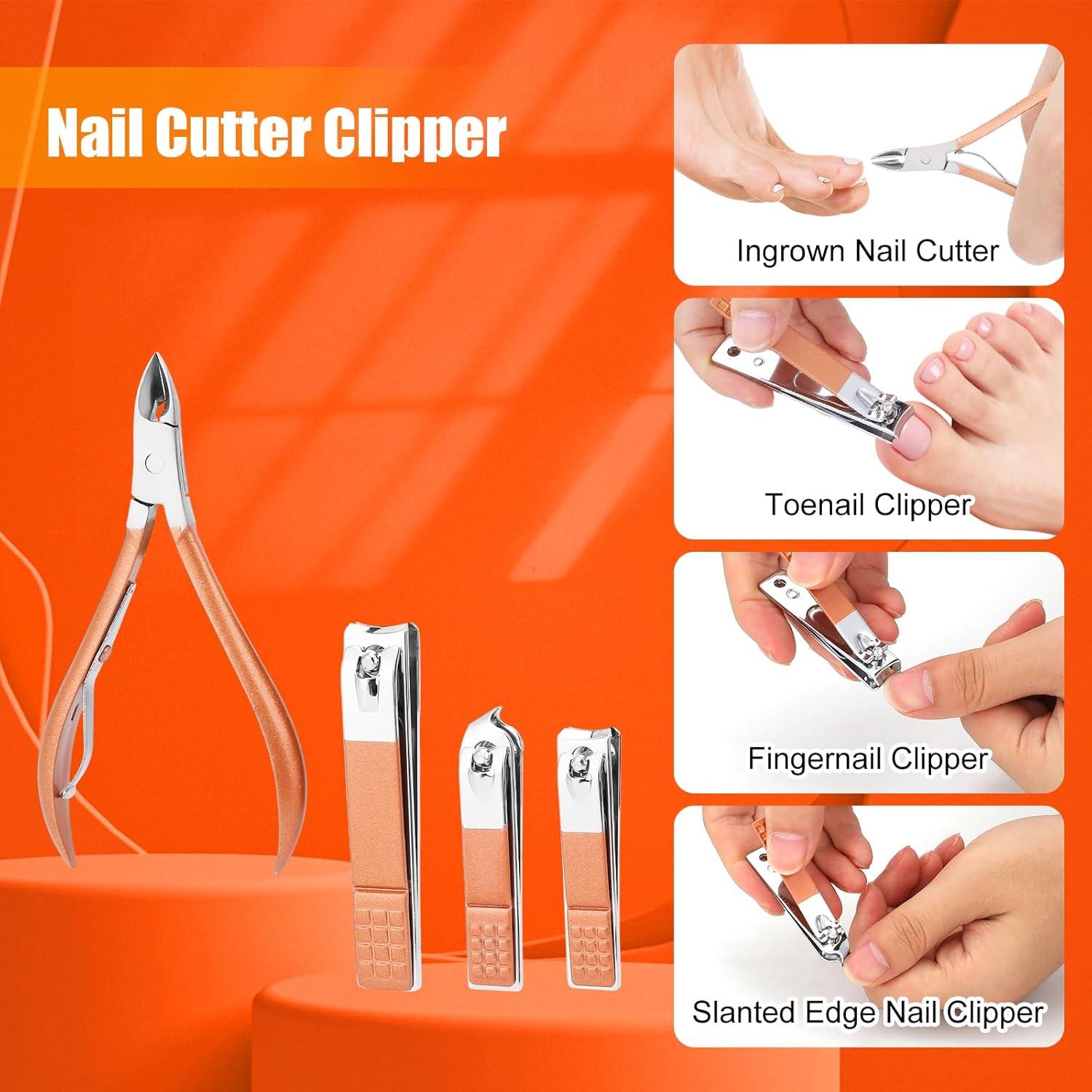 Maniküre Set Nagelknipser Fußpflege Nail Kit Punkte5