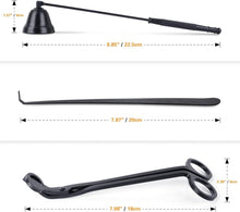 YURROAD Schwarzes Kerzenlöscher 3-in-1 Set