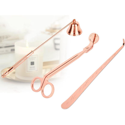 Kerzenzubehör Set 3-in-1 Rosé Gold
