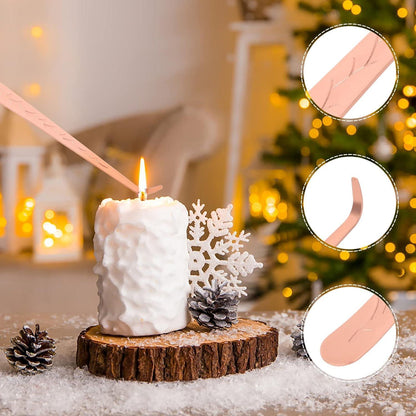 Kerzenzubehör Set 3-in-1 Rosé Gold