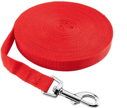 Happy Hachi Schleppleine Hund Nylon Hundeleine 3m Rot