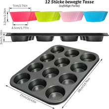 Silikon Mini Muffins Backform 12 Muffins Gugelhupf