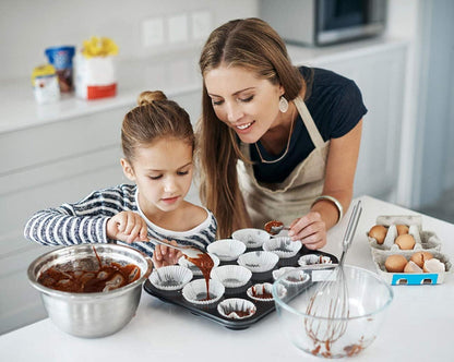 Meleg Otthon Mini Muffins Silikon Backform 12 Muffins Antihaftbeschichtet