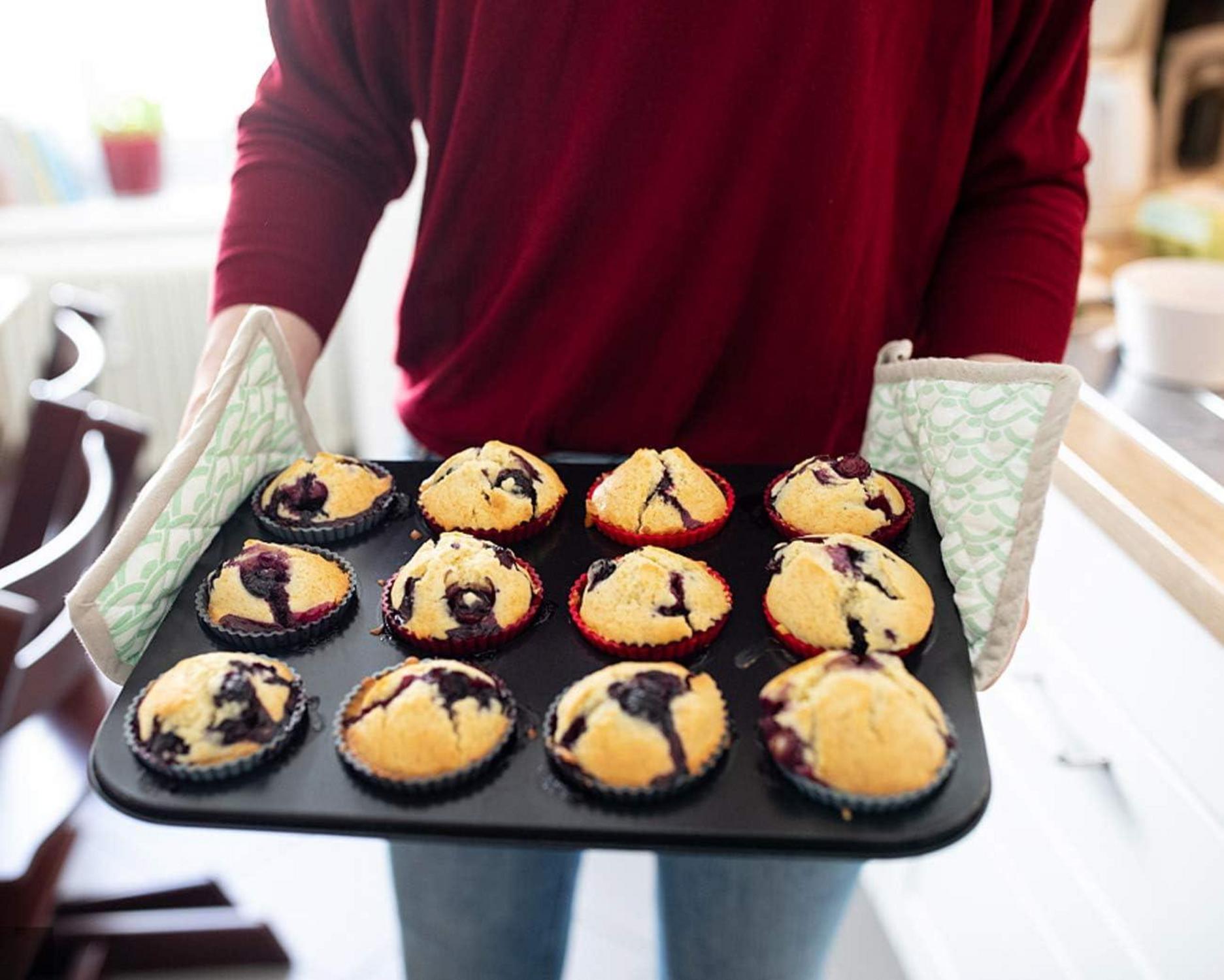 Silikon Backform 12 Mini Muffins Antihaftbeschichtung - Brownies, Puding