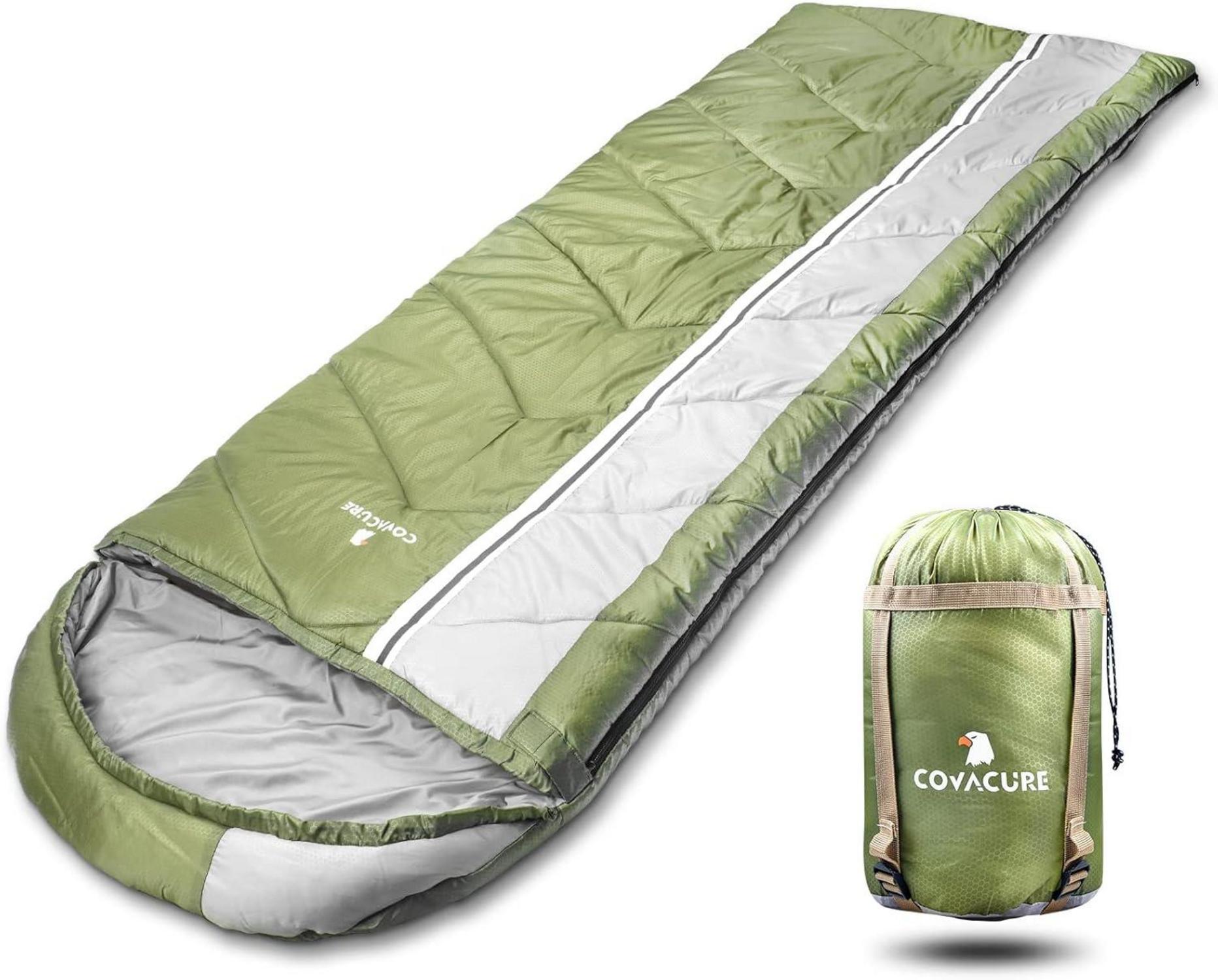 COVACURE Schlafsack Outdoor 4 Jahreszeiten Ultraleicht Camping